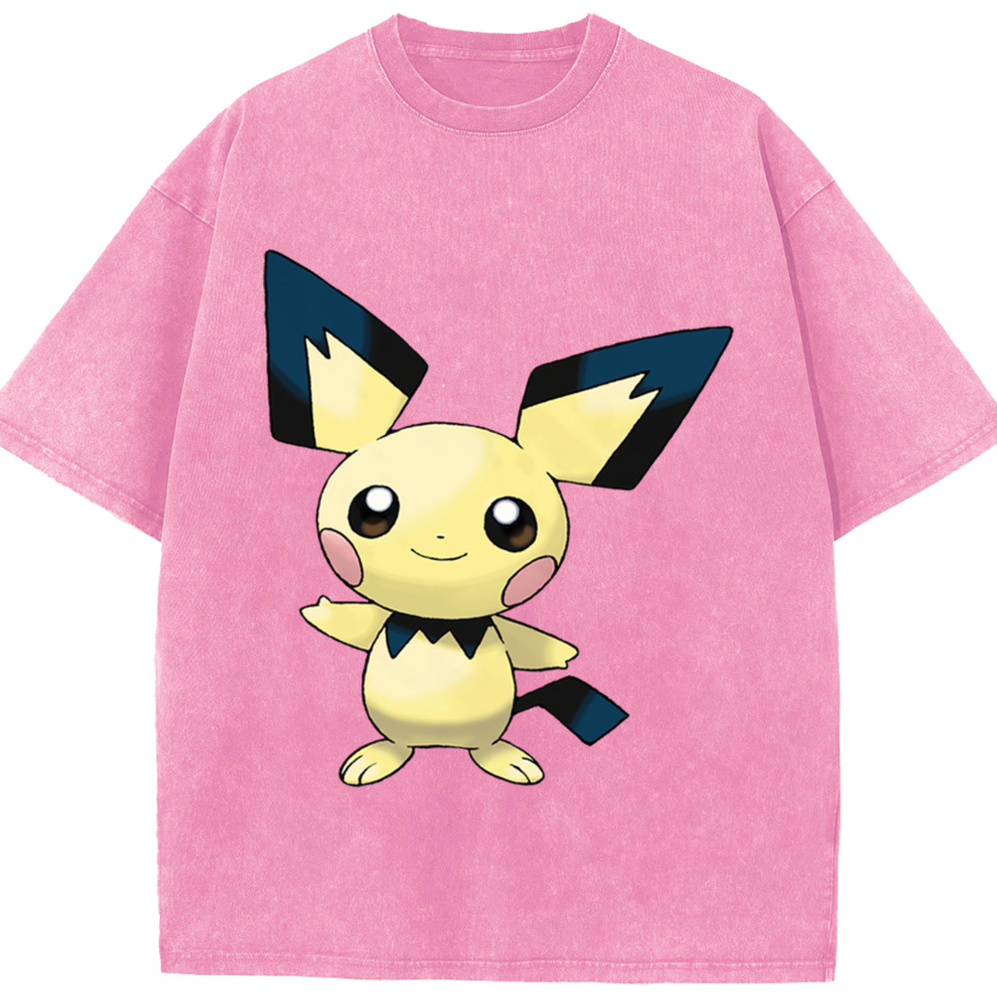 （画像用） ポケットモンスター Pokémon 綿100% ヴィンテージ風 半袖Tシャツ（フロントプリント）